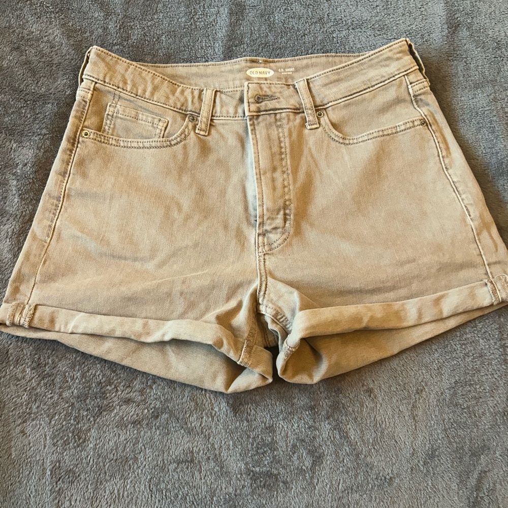 Women's Tan Denim Shorts